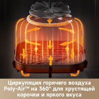 Аэрогриль (аэрофритюрница) Trouver Air Fryer FD10 Pro VFF12A (черный) - Превью изображения №5 — Интернет-магазин Time-Shop