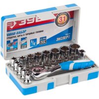 Набор трещотка с головками и битами Зубр 26054-H31 (31 предмет) - Превью изображения №2 — Интернет-магазин Time-Shop