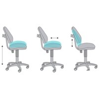 Компьютерное кресло Бюрократ KD-4/COSMO (синий) - Превью изображения №6 — Интернет-магазин Time-Shop