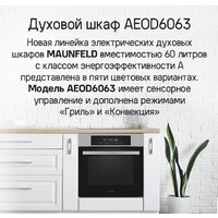 Электрический духовой шкаф MAUNFELD AEOD6063S - Превью изображения №13 — Интернет-магазин Time-Shop