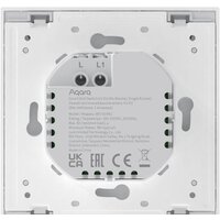 Умный выключатель Aqara Smart Wall Switch H1 одноклавишный без нейтрали (серый) - Превью изображения №4 — Интернет-магазин Time-Shop