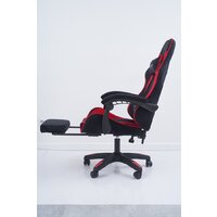 Игровое (геймерское) кресло Calviano 1584 (велюр, черный/красный) - Превью изображения №9 — Интернет-магазин Time-Shop