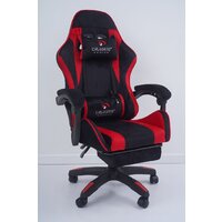 Игровое (геймерское) кресло Calviano 1584 (велюр, черный/красный) - Превью изображения №15 — Интернет-магазин Time-Shop