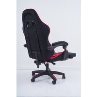 Игровое (геймерское) кресло Calviano 1584 (велюр, черный/красный) - Превью изображения №4 — Интернет-магазин Time-Shop