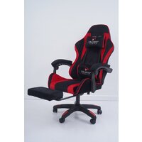 Игровое (геймерское) кресло Calviano 1584 (велюр, черный/красный) - Превью изображения №10 — Интернет-магазин Time-Shop