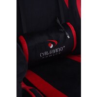 Игровое (геймерское) кресло Calviano 1584 (велюр, черный/красный) - Превью изображения №17 — Интернет-магазин Time-Shop