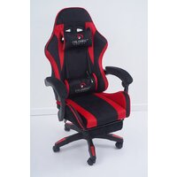 Игровое (геймерское) кресло Calviano 1584 (велюр, черный/красный) - Превью изображения №21 — Интернет-магазин Time-Shop