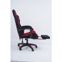 Игровое (геймерское) кресло Calviano 1584 (велюр, черный/красный) - Превью изображения №3 — Интернет-магазин Time-Shop