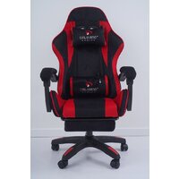 Игровое (геймерское) кресло Calviano 1584 (велюр, черный/красный) - Превью изображения №16 — Интернет-магазин Time-Shop