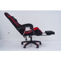 Игровое (геймерское) кресло Calviano 1584 (велюр, черный/красный) - Превью изображения №13 — Интернет-магазин Time-Shop