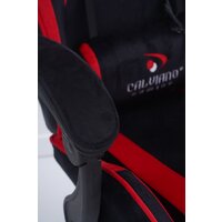 Игровое (геймерское) кресло Calviano 1584 (велюр, черный/красный) - Превью изображения №19 — Интернет-магазин Time-Shop