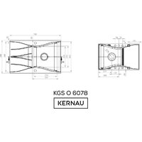 Кухонная мойка Kernau KGS O 6078 1B1D Deep Black - Превью изображения №11 — Интернет-магазин Time-Shop