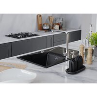 Кухонная мойка Kernau KGS O 6078 1B1D Deep Black - Превью изображения №7 — Интернет-магазин Time-Shop