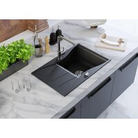Кухонная мойка Kernau KGS O 6078 1B1D Deep Black - Превью изображения №8 — Интернет-магазин Time-Shop
