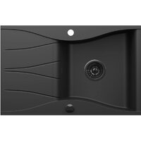 Кухонная мойка Kernau KGS O 6078 1B1D Deep Black - Превью изображения №3 — Интернет-магазин Time-Shop