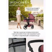 Универсальная коляска Aimile Adventurer ADV-5 (бургунди) - Превью изображения №4 — Интернет-магазин Time-Shop
