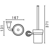 Ершик для унитаза Art&Max Bianchi AM-E-2608-Br - Превью изображения №2 — Интернет-магазин Time-Shop