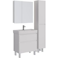  Lemark Шкаф с зеркалом Universal 80 LM80ZS-U (белый глянец) - Превью изображения №4 — Интернет-магазин Time-Shop