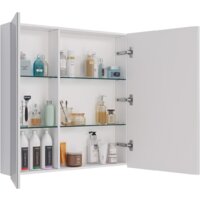  Lemark Шкаф с зеркалом Universal 80 LM80ZS-U (белый глянец) - Превью изображения №3 — Интернет-магазин Time-Shop