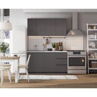 Готовая кухня Артём-Мебель Мэри СН-114 ДСП 1.4м (серый графит) - Превью изображения №5 — Интернет-магазин Time-Shop