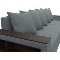 Угловой диван Лига диванов Дубай Лайт правый 121640 (рогожка амур серый) - Превью изображения №8 — Интернет-магазин Time-Shop