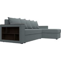 Угловой диван Лига диванов Дубай Лайт правый 121640 (рогожка амур серый) - Превью изображения №7 — Интернет-магазин Time-Shop