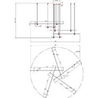 Подвесная люстра Arte Lamp Errai A2195SP-5BK - Превью изображения №4 — Интернет-магазин Time-Shop