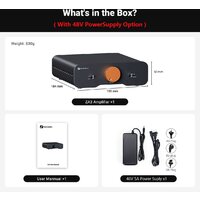 Усилитель мощности Fosi Audio ZA3 (48V/5A) - Превью изображения №3 — Интернет-магазин Time-Shop