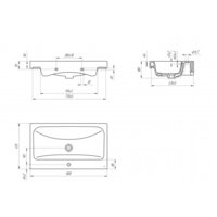  Cersanit Тумба с умывальником Colour 80 + Moduo - Превью изображения №4 — Интернет-магазин Time-Shop