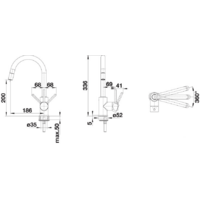 Смеситель Blanco Mida-S Silgranit (белый) [521457] - Превью изображения №2 — Интернет-магазин Time-Shop