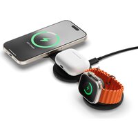 Беспроводное зарядное Satechi OntheGo 3-in-1 Charger ST-QTG31K (черный) - Превью изображения №5 — Интернет-магазин Time-Shop