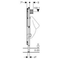 Инсталляция для писсуара Geberit Duofix [111.616.00.1] - Превью изображения №3 — Интернет-магазин Time-Shop