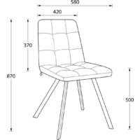 Стул Мамадома Rommy (b22 Grey Lux/черный) - Превью изображения №14 — Интернет-магазин Time-Shop