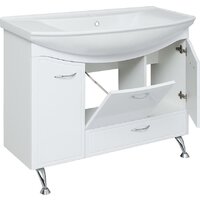  Runo Тумба с умывальником Севилья 105 с корзиной для белья + Стиль 1050 (напольная) - Превью изображения №2 — Интернет-магазин Time-Shop