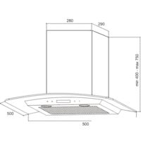 Кухонная вытяжка Germes Alt sensor 50 inox - Превью изображения №7 — Интернет-магазин Time-Shop