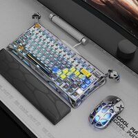 Клавиатура Gravastar Mercury K1 Pro Interstellar Silver (GravaStar x Kailh Speedy Mint) - Превью изображения №8 — Интернет-магазин Time-Shop