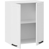 Шкаф навесной Трия Лорас 1В6 (белый/холст белый) - Превью изображения №2 — Интернет-магазин Time-Shop