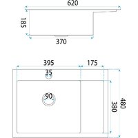 Кухонная мойка Rea ZLE-06014 (без смесителя) - Превью изображения №5 — Интернет-магазин Time-Shop