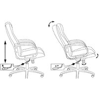 Офисное кресло Бюрократ T-898/#B (черный) - Превью изображения №6 — Интернет-магазин Time-Shop