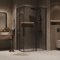 Душевой уголок Grossman Galaxy 110x90x195 300.K33.01.1190.21.10 (черный матовый/тонированное стекло) - Превью изображения №7 — Интернет-магазин Time-Shop