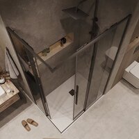 Душевой уголок Grossman Galaxy 110x90x195 300.K33.01.1190.21.10 (черный матовый/тонированное стекло) - Превью изображения №10 — Интернет-магазин Time-Shop