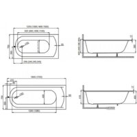 Ванна Polimat CLASSIC Slim 170x70 с ножками - Превью изображения №4 — Интернет-магазин Time-Shop