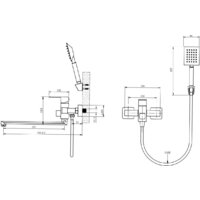 Смеситель Ekko E22803-7 - Превью изображения №2 — Интернет-магазин Time-Shop