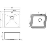 Кухонная мойка Floracio Steel F.5151.GDD - Превью изображения №4 — Интернет-магазин Time-Shop