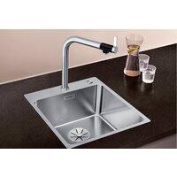 Кухонная мойка Blanco Andano 400-IF/A 525244 (с клапаном-автоматом, сатин) - Превью изображения №2 — Интернет-магазин Time-Shop