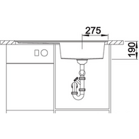 Кухонная мойка Blanco Zenar XL 6 S-F (антрацит, правая, с клапаном-автоматом) - Превью изображения №2 — Интернет-магазин Time-Shop