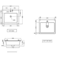 Умывальник Jaquar KUS-WHT-35601 - Превью изображения №2 — Интернет-магазин Time-Shop