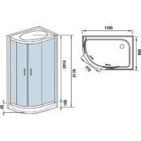 Душевая кабина WeltWasser WW500 Werra 1204 R - Превью изображения №19 — Интернет-магазин Time-Shop