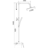 Душевая система  Rose R1136H - Превью изображения №2 — Интернет-магазин Time-Shop