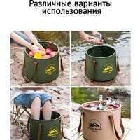 Ведро Happy Home HH-024 (10 л, хаки) - Превью изображения №4 — Интернет-магазин Time-Shop